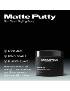 SEBASTIAN MATTE PUTTY SOFT TOUCH STYLING PASTE 75GR 2