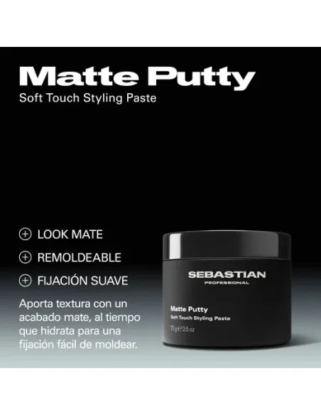 Sebastian Matte Putty Soft Touch Styling Paste 75gr