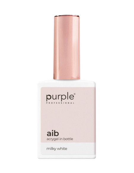 PURPLE ACRYGEL IN BOTTLE MILKY WHITE 15ML