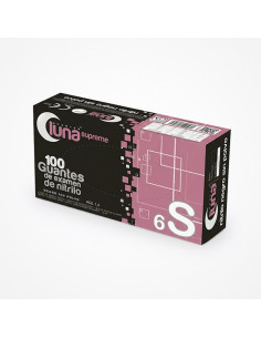LUNA GUANTES NITRILO NEGROS T/PEQUEÑA 100UDS