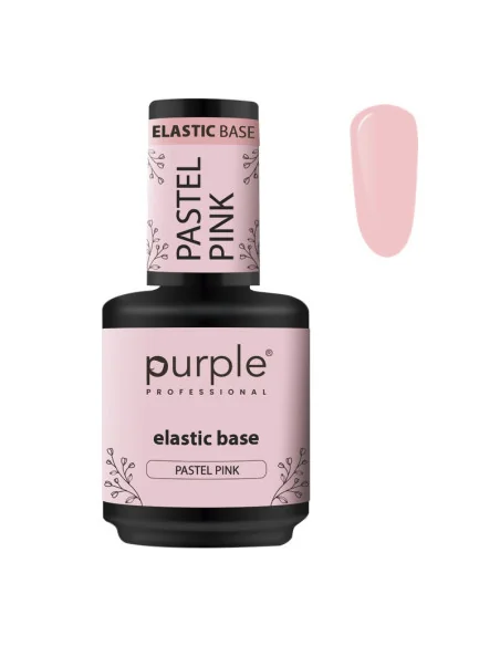 ***PURPLE ELASTIC BASE PASTELL PINK 15ML***