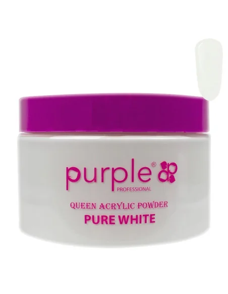 ***PURPLE POLVO ACRILICO PURE WHITE 200GR***
