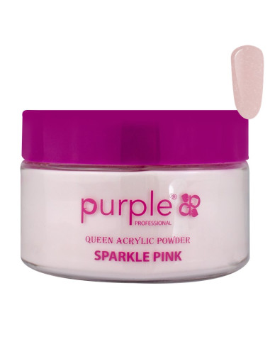 ***PURPLE POLVO ACRILICO SPARKLE PINK 50GR***