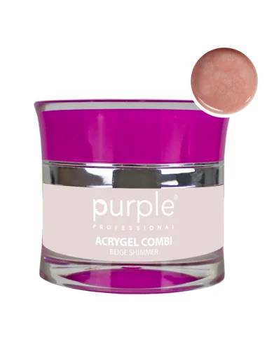 PURPLE ACRYGEL COMBI BEIGE SHIMMER 50ML