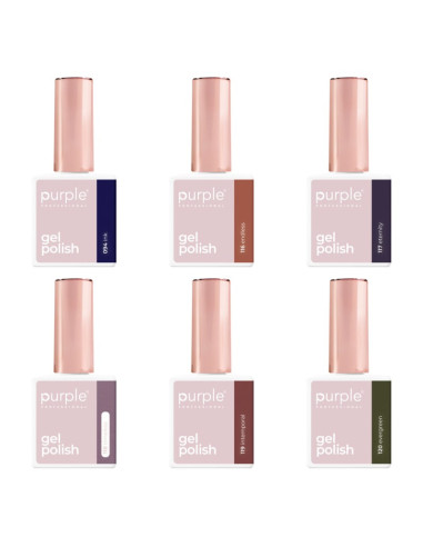 PURPLE KIT GEL POLISH NUMERO NR.8.1 (6 X 10ML)