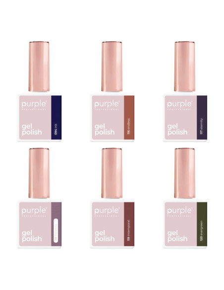 PURPLE KIT GEL POLISH NUMERO NR.8.1 (6 X 10ML)