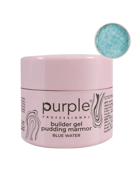 PURPLE BUILDER GEL PUDDING MARMOR BLUE WATER 15GR