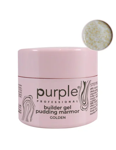 PURPLE BUILDER GEL PUDDING MARMOR GOLDEN 15GR
