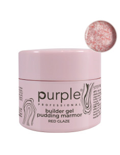 PURPLE BUILDER GEL PUDDING MARMOR RED GLAZE 15GR