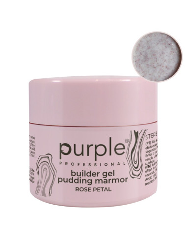 PURPLE BUILDER GEL PUDDING MARMOR ROSE PETAL 15GR