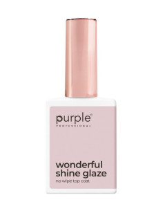 PURPLE WONDERFUL SHINE GLAZE NO WIPE TOP COAT 15ML