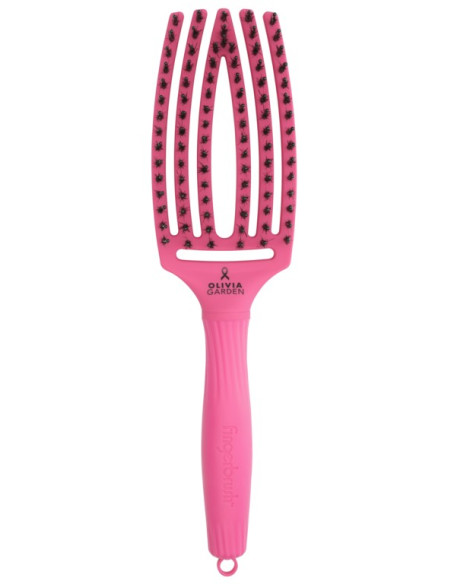 OLIVIA GARDEN FINGERBRUSH BOAR & NYLON PINK INK THINK PINK COLLECTION