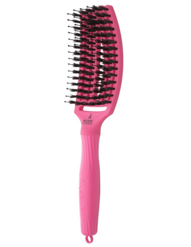 OLIVIA GARDEN FINGERBRUSH BOAR & NYLON PINK INK THINK PINK COLLECTION