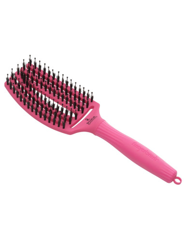 OLIVIA GARDEN FINGERBRUSH BOAR & NYLON PINK INK THINK PINK COLLECTION