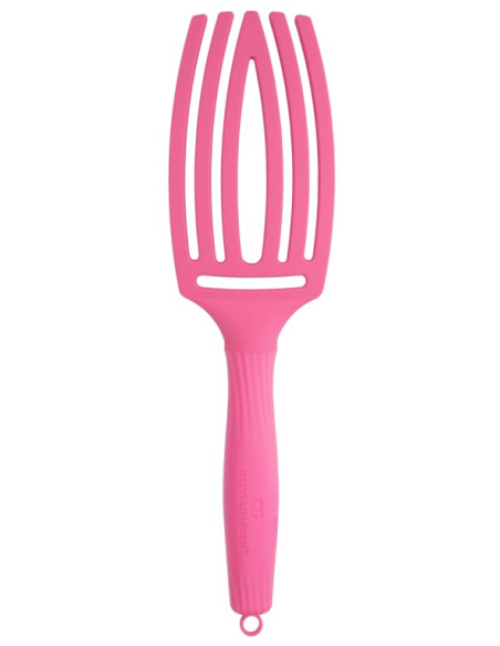 OLIVIA GARDEN FINGERBRUSH BOAR & NYLON PINK INK THINK PINK COLLECTION