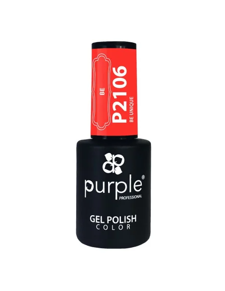 PURPLE GEL POLISH COLOR BE UNIQUE 10ML