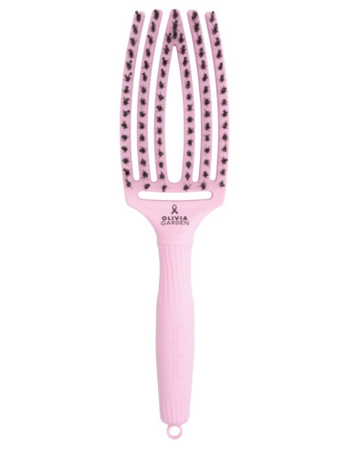OLIVIA GARDEN FINGERBRUSH BOAR & NYLON PAPER BLUSH THINK PINK COLLECTION