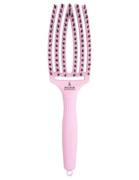 OLIVIA GARDEN FINGERBRUSH BOAR & NYLON PAPER BLUSH THINK PINK COLLECTION