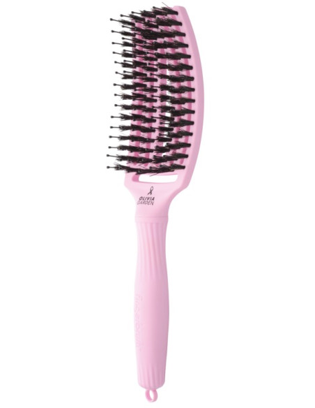 OLIVIA GARDEN FINGERBRUSH BOAR & NYLON PAPER BLUSH THINK PINK COLLECTION