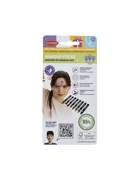 GOODMARK KIT 8 MINI LAPICES GRASOS PARA MAQUILLAJE FACIAL
