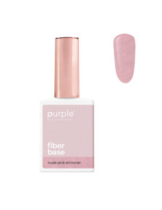 Purple Fiber Base Nude Pink Shimmer 15ml | Mathiss Ibiza