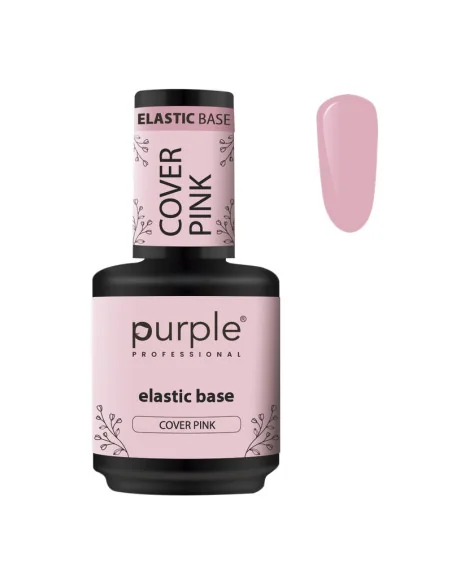 Purple Elastic Base Cover Pink 15ml | Mathiss Ibiza