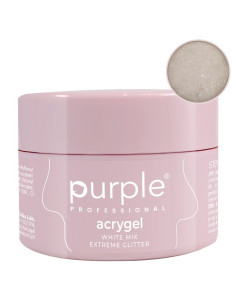 Purple Acrygel Combi White Mix Extreme Glitter 50ml