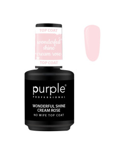 Purple Wonderful Shine Cream Rose Top Coat 15ml