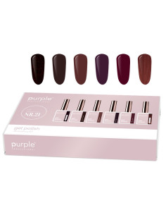 Purple Kit Gel Polish Nº 21 (6 x 10 ml) | Mathiss Ibiza