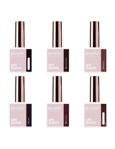 Purple Kit Gel Polish Nº 21 (6 x 10 ml) | Mathiss Ibiza