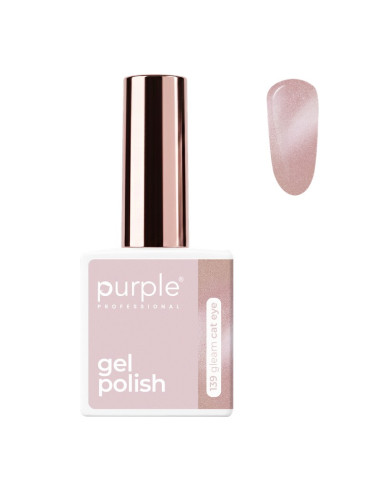 Purple Gel Polish 139 Gleam Cat Eye 10ml | Mathiss Ibiza