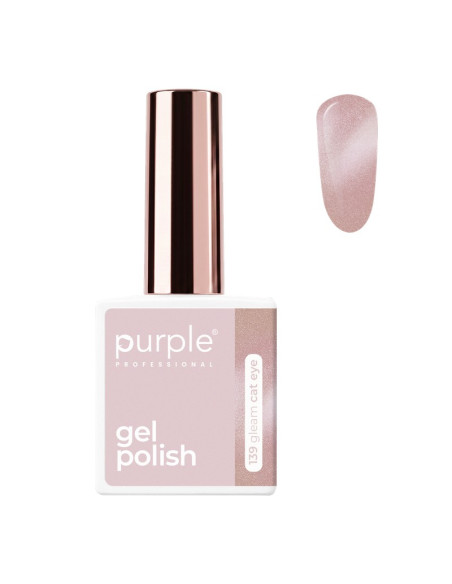 Purple Gel Polish 139 Gleam Cat Eye 10ml | Mathiss Ibiza