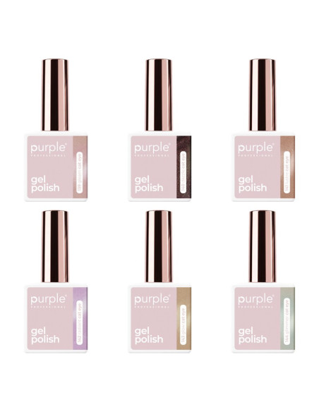 Purple Kit Gel Polish Nº 24 Cat Eye (6 x 10 ml)
