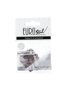 Eurostil clips para extensiones 2,8 cm marrones 4 uds 2