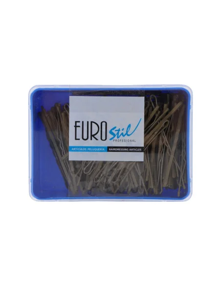 Eurostil clips ondulados 65 mm bronce mate 200 uds
