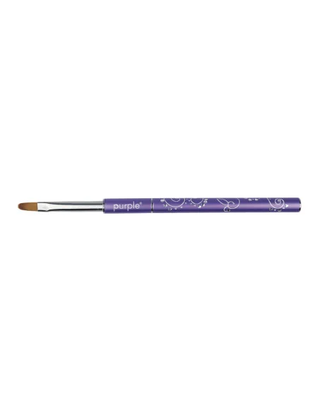 ***PURPLE PINCEL DECORADO NYLON #6 OVAL PARA GEL***