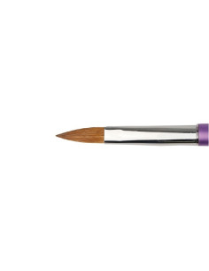 ***PURPLE PINCEL KOLINSKY 75% #8 OVAL PARA ACRILICO** 2