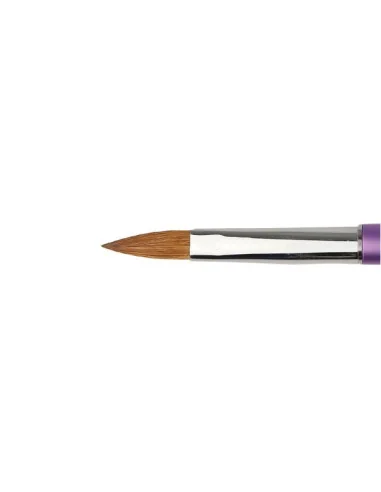 ***PURPLE PINCEL KOLINSKY 75% #8 OVAL PARA ACRILICO**