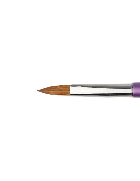 ***PURPLE PINCEL KOLINSKY 75% #8 OVAL PARA ACRILICO**