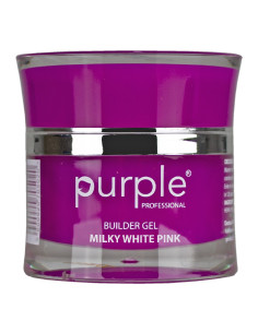***PURPLE GEL DE CONSTRUCCION CLASSIC MILKY WHITE PINK 15GR***