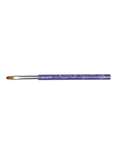***PURPLE PINCEL DECORADO NYLON #6 FLAT PARA GEL***