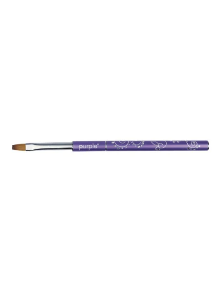 ***PURPLE PINCEL DECORADO NYLON #6 FLAT PARA GEL***