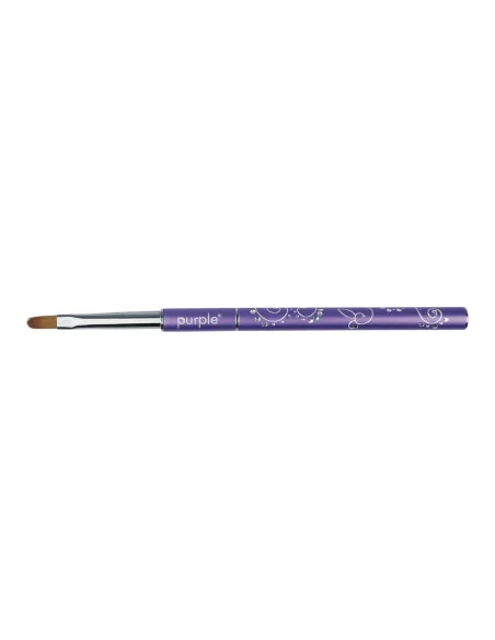 ***PURPLE PINCEL DECORADO NYLON #4 OVAL PARA GEL***