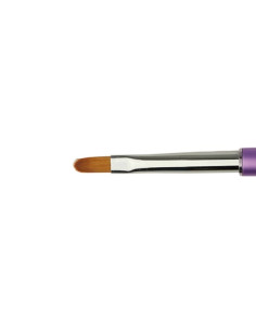 ***PURPLE PINCEL DECORADO NYLON #4 OVAL PARA GEL*** 2