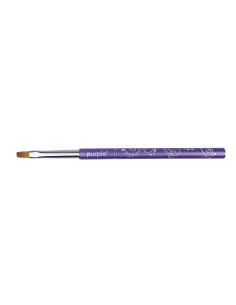 ***PURPLE PINCEL DECORADO NYLON #4 FLAT PARA GEL***