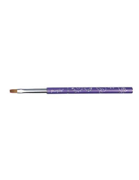 ***PURPLE PINCEL DECORADO NYLON #4 FLAT PARA GEL***