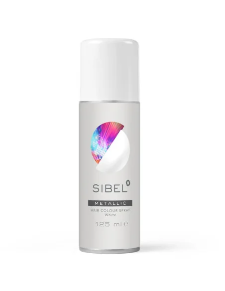 SIBEL HAIR COLOUR SPRAY METALLIC WHITE 125ML