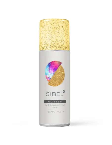 SIBEL HAIR COLOUR SPRAY GLITTER GOLD 125ML