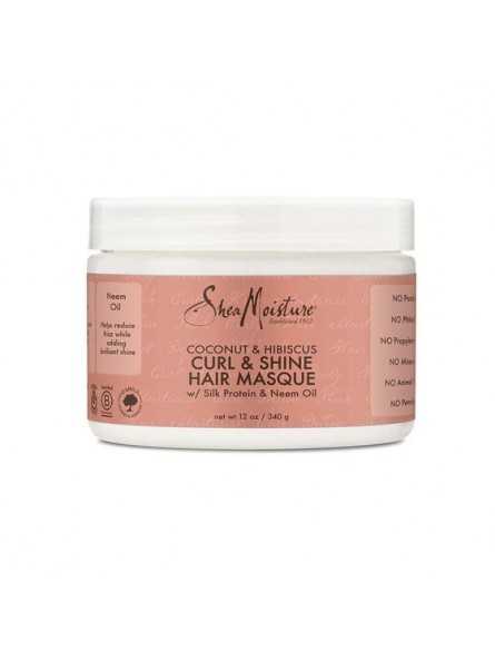 SHEA MOISTURE COCONUT & HIBISCUS CURL & SHIINE MASQUE 340GR|Mathiss