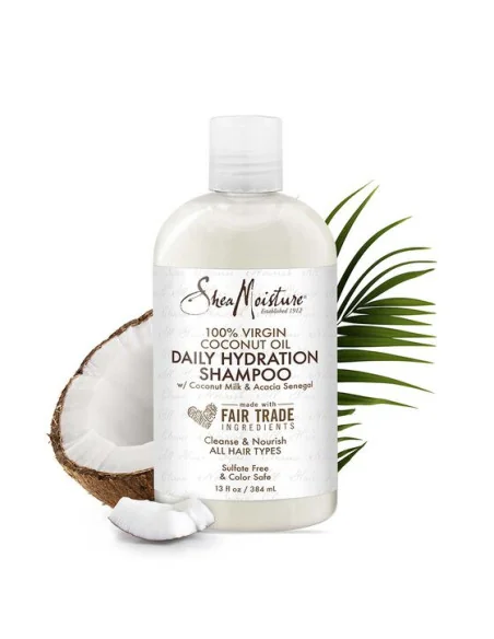 Shea Moisture 100% Vco Daily Hydration Shampoo 384ml